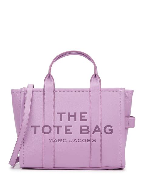 Marc Jacobs The Tote Small Lilac Grained Leather Bag In Purple Lyst