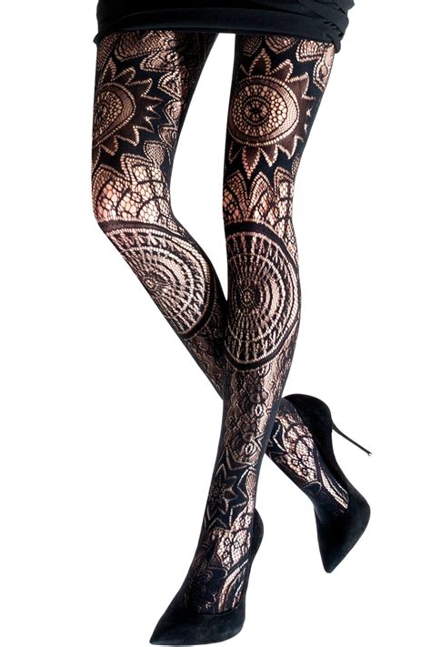 Gothic Lace Tights Lace Tights Patterned Tights Fashion