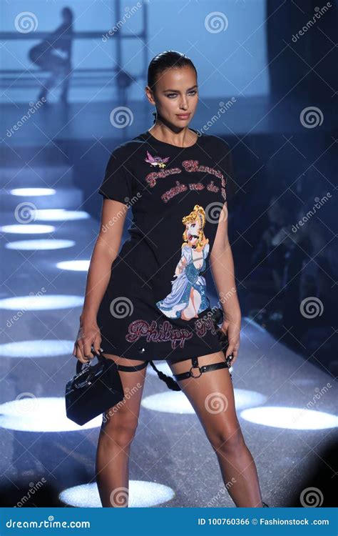Irina Shayk Walks The Runway At The Philipp Plein Fashion Show