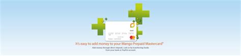 Transfers may only be made in the name of a valid paypal prepaid mastercard cardholder. Load Your Mango Prepaid Card From A Checking Account | It's Prepaid Made Perfect