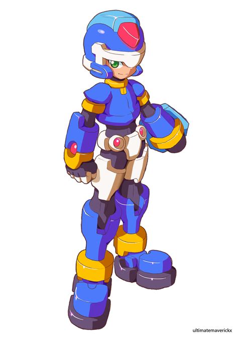 Megaman Model X From The Megaman Zx Series Though This Is Fanart Its
