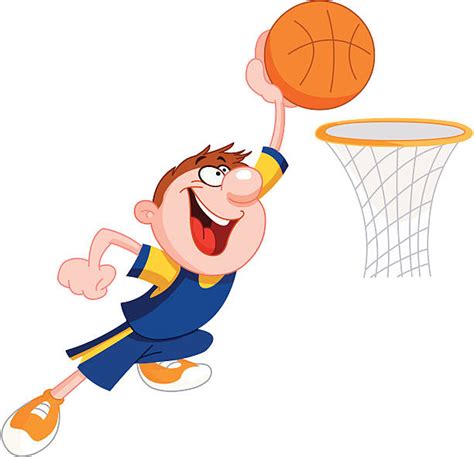 Basketball Dunk Cartoon Illustrations Royalty Free Vector Graphics