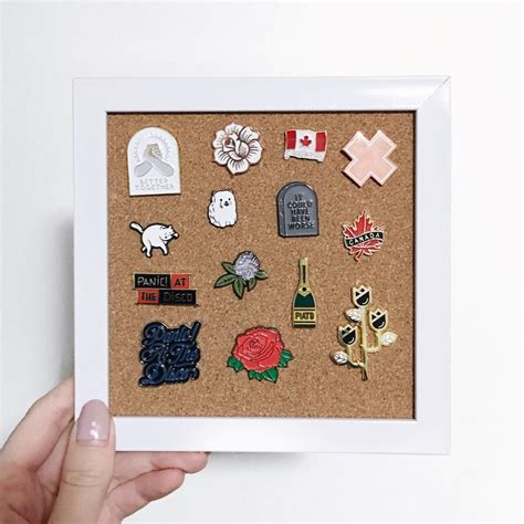 I Just Made This Cute Diy Enamel Pin Display It Only Cost About 5