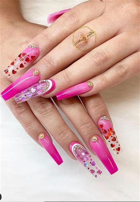 Nails Design 42 Beautiful Acrylic Valentine Nails Design You Must Try