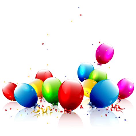 Colorful Party Balloons Png Transparent Image Png Arts