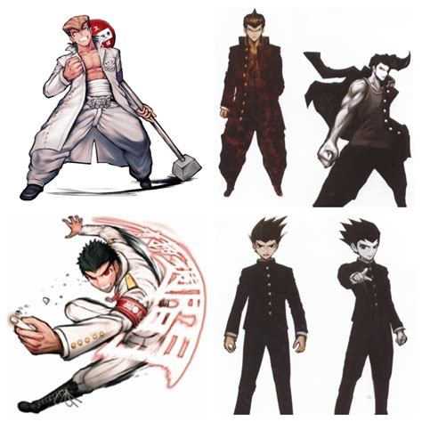 Hi! - Dangan ronpa beta characters compared to the final...