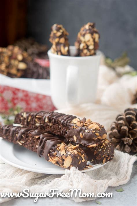 Made with 100% almond meal, this gluten free almond biscotti is the ultimate christmas cookie recipe to make this holiday season! Low Carb Chocolate Almond Biscotti (Gluten Free, Keto)