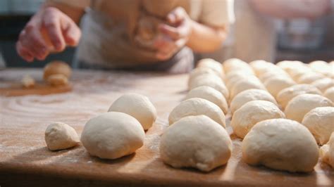 The Chef Prepares Dough Baking Raw Dough On Stock Footage Sbv 319533826