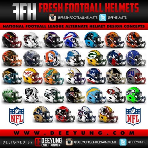 New Logos Nfl Football Helmets Football Helmets 32 Nfl Teams