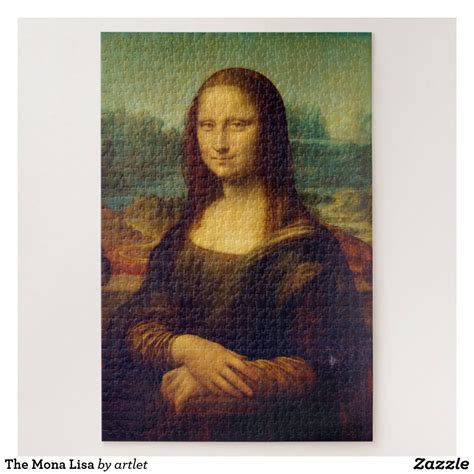 The Mona Lisa Jigsaw Puzzle Zazzle Mona Lisa Jigsaw Puzzles Art