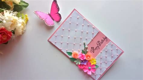 Making a creative diy birthday card requires dexterity and some great ideas. Beautiful Handmade Birthday card idea / DIY Greeting Pop ...