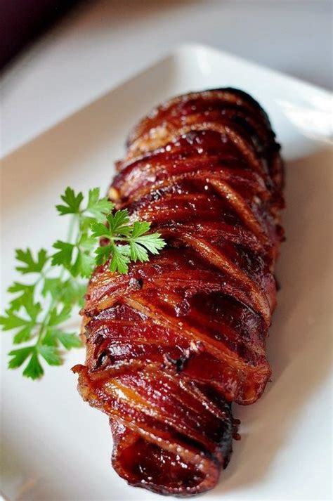 They can sometimes go up to 1.5 lb. Bacon Wrapped Pork Tenderloin | food | Pinterest