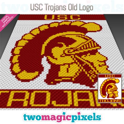 Usc Trojans Old Logo C2c Graph Sc Graph Cross Stitch Graph By Two