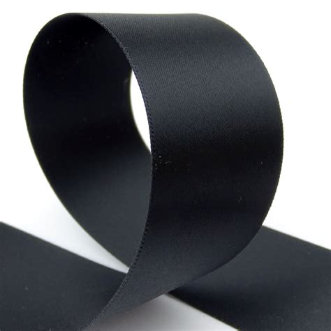 Cheap Mm Black Double Sided Satin Ribbon X M Roll Ribbon Uk