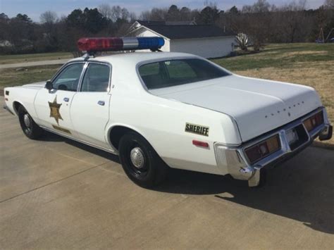 1977 Plymouth Fury Rosco P Coltrane Police Car From The Dukes Of Hazzard