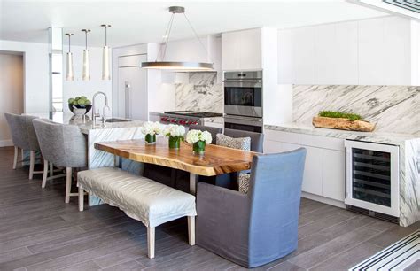 Dining Table Integrated Kitchen Island Beautiful Kitchens Kitchen Home