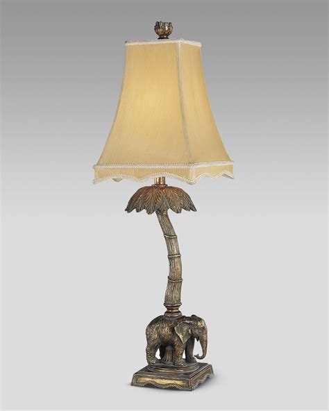 Elephant And Palm Tree Lamps
