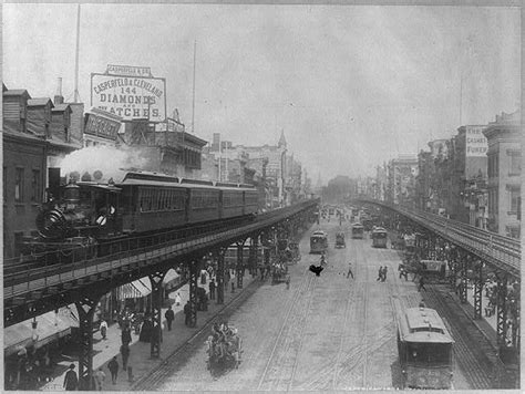 Elevated Railroad In New York City 1896 State Historical Society Of Iowa
