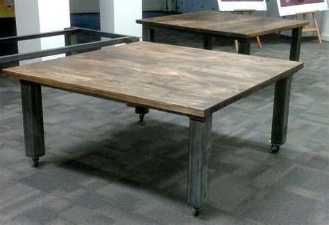 Vintage Industrial Dining Table Square 1500 X 1500mm Uk