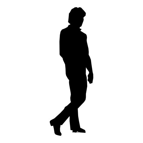 Silhouette Man Walking Silhouette Man Silhouette People Person