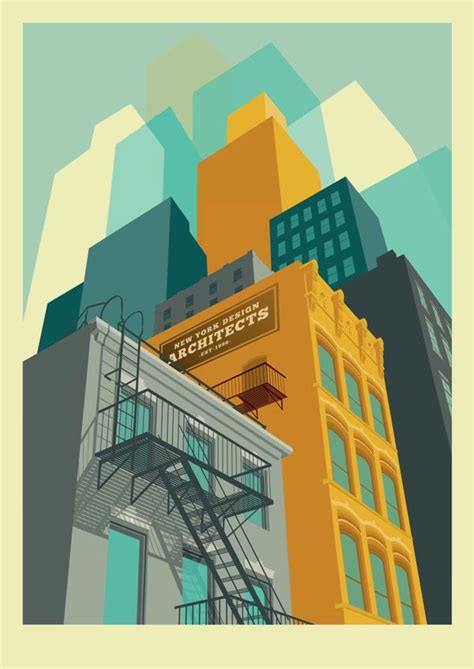 new york city illustrations by remko heemskerk