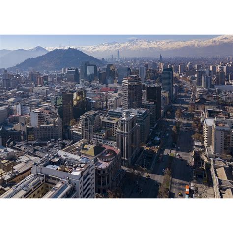 Foto aérea de Alameda, Santiago - Chile.