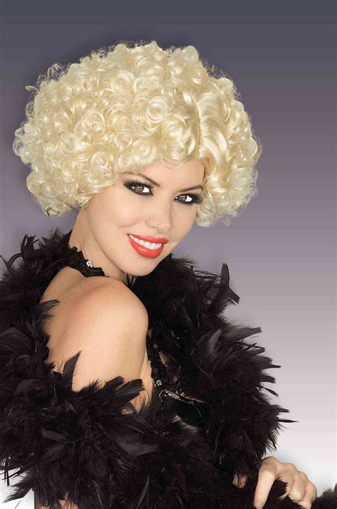 Blonde Short And Curly Flirty Costume Wig