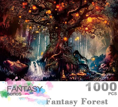 Ingooood Jigsaw Puzzle 1000 Pieces Fantasy Series Fantasy Forestig