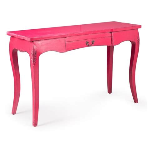 Shop Lockwood Distressed Pink Console Table With Drawer Free Shipping