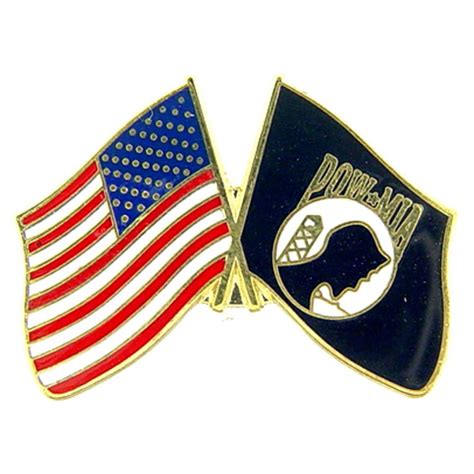 Pow Mia And American Flag Pin 1