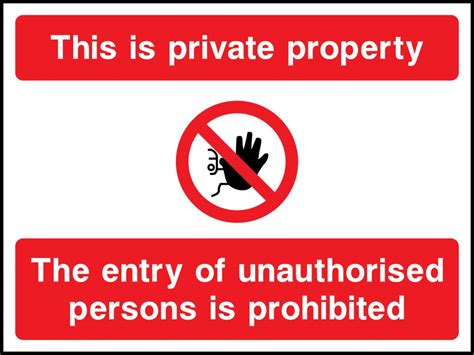This Is Private Property Sign Construction Site Safety