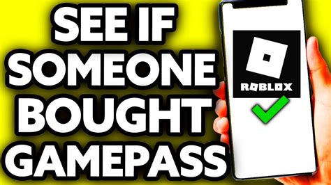 How To See If Someone Bought Your Gamepass On Roblox 2024 Youtube