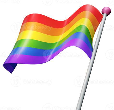 Free 3d Colourful Lgbt Rainbow Pride Flag Illustration 20913904 Png