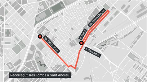 Recorregut Dels Tres Tombs A Sant Andreu 2023 MAPA