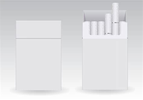 cigarette box template printable