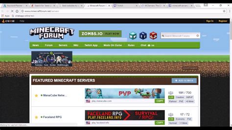 Best Websites To Advertise Minecraft Server Youtube