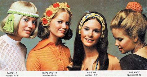 Vintage Crochet Patterns Womens Retro 70s Hairbands Etsy