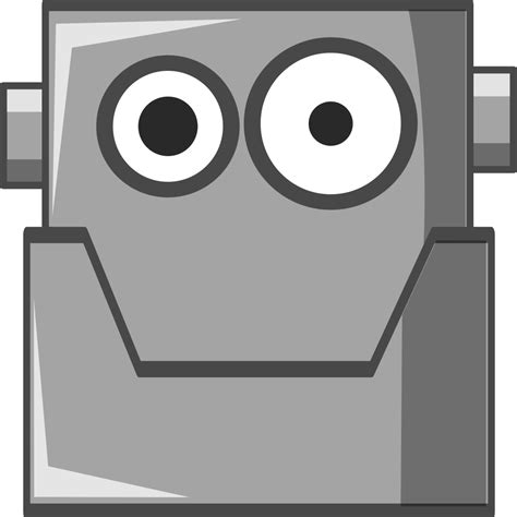 Onlinelabels Clip Art Cute Robot Head