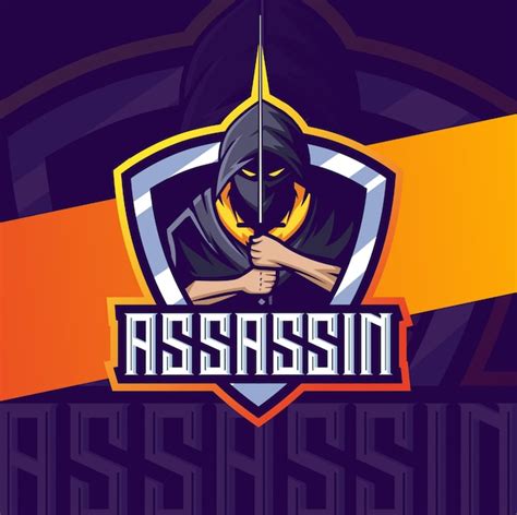 Premium Vector Assassin Mascot With Sword Esport Logo Design
