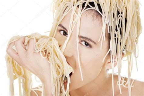 Women Eating Spaghetti R Wtfstockphotos