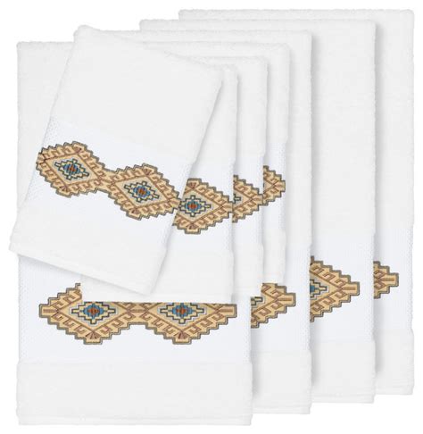 Buy products such as feather touch pure cotton 6 piece bath towel collection at walmart and save. Gianna 8 Piece Embellished Towel Set - Southwestern - Bath ...