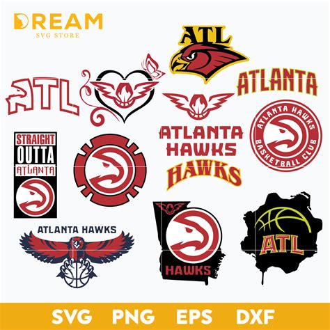 atlanta hawks bundle svg atlanta hawks svg nba bundle svg inspire uplift