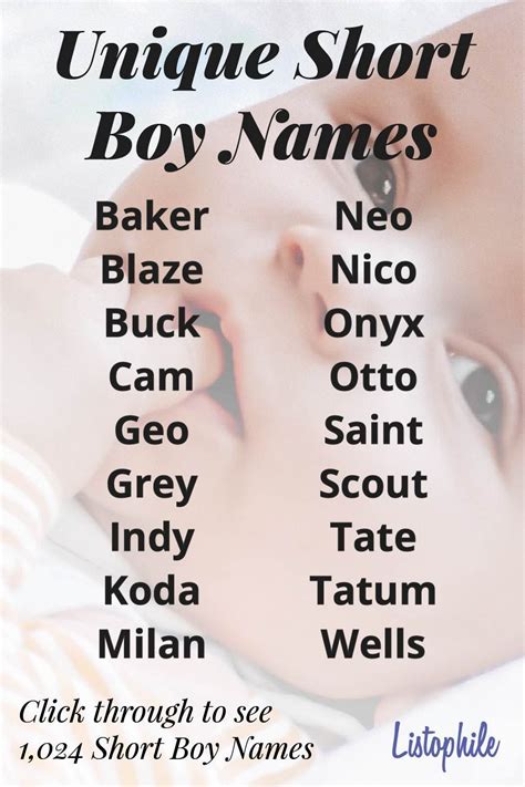 Short Baby Boy Names Cool Boy Names Sweet Baby Names Unique Boy