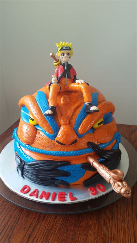 Naruto Anime Cake For Dans 30th — Birthday Cakes Anime Cake Cake 30 Birthday Cake