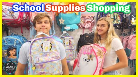 Back To School Shopping School Supplies Haul Youtube