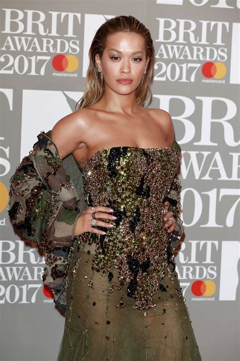 Rita Ora The Brit Awards 2017 Red Carpet Fashion Awards