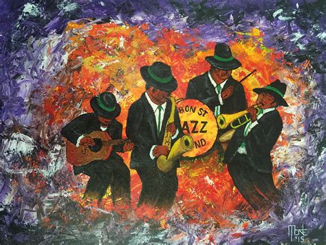 New Orleans Jazz Painting By Monte Rawlings Pixels