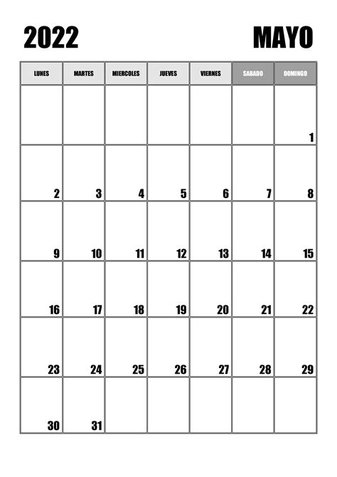 Calendario Mayo 2022 Calendariossu