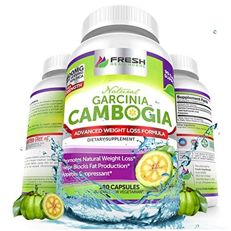 fresh healthcare 100 pure garcinia cambogia extract 3 month supply and 1600mg per serving max