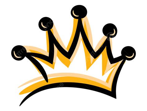 Black And Yellow King Crown Crown Yellow King PNG And Vector With